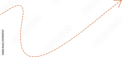 Broken Line Arrow Design Element Vector