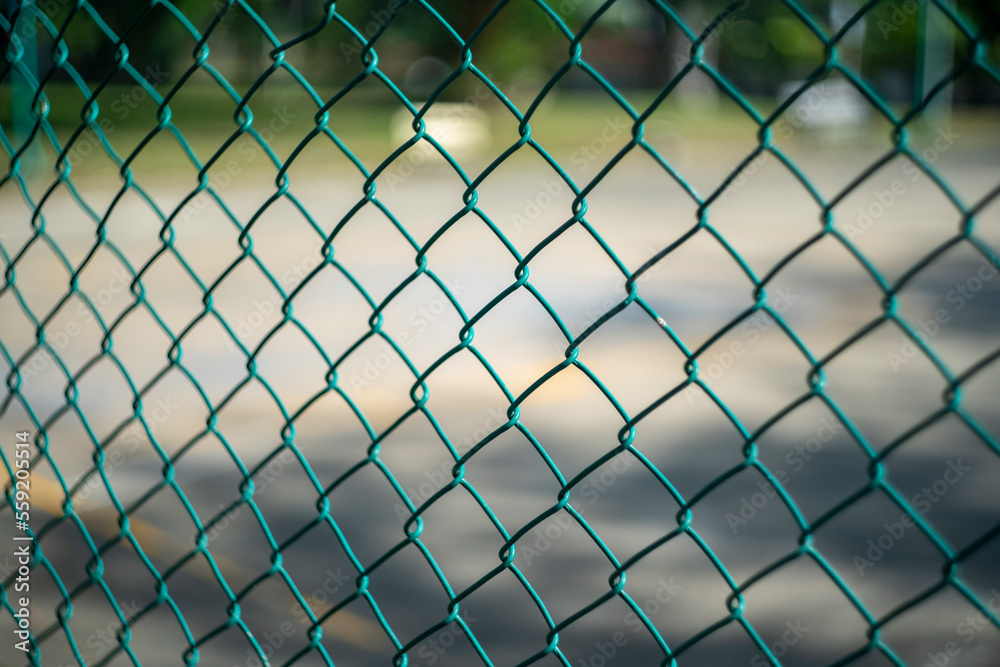Close-up chain link fence Close-up chain link fence