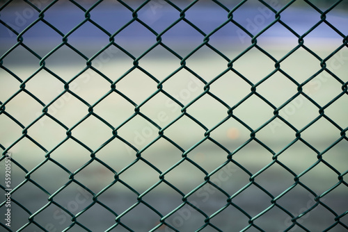 Close-up chain link fence