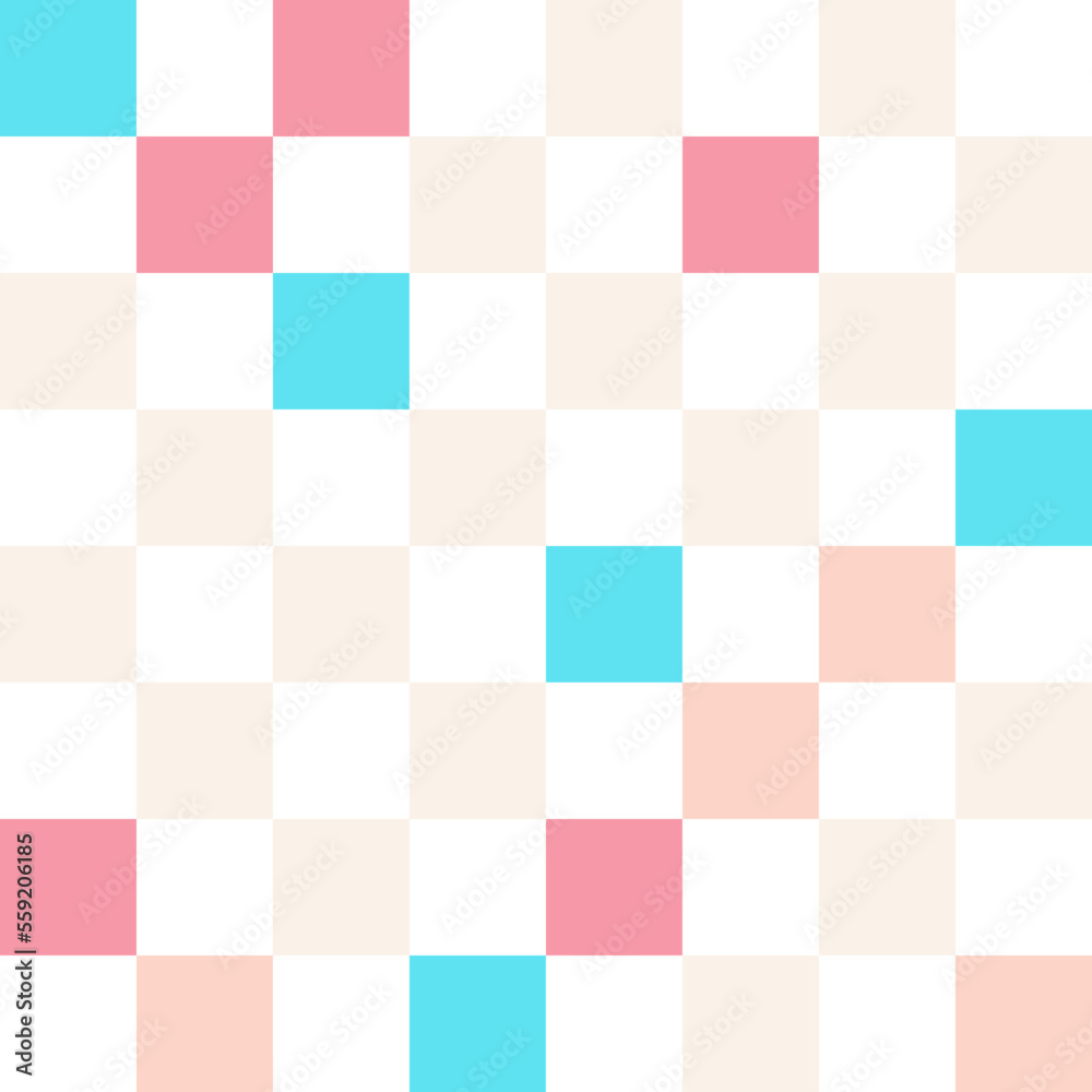 Colorful pastel checkerboard pattern background. Colorful pastel checkerboard pattern background.