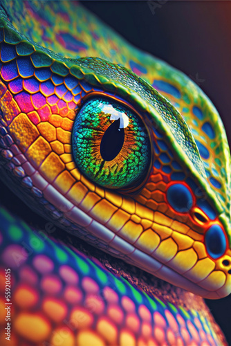 Rainbow Snake Python photo