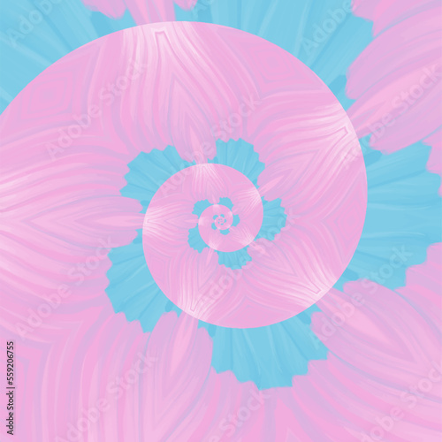 Abstract spiral background. Vector illustration