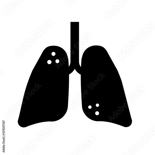 lungs - vector icon