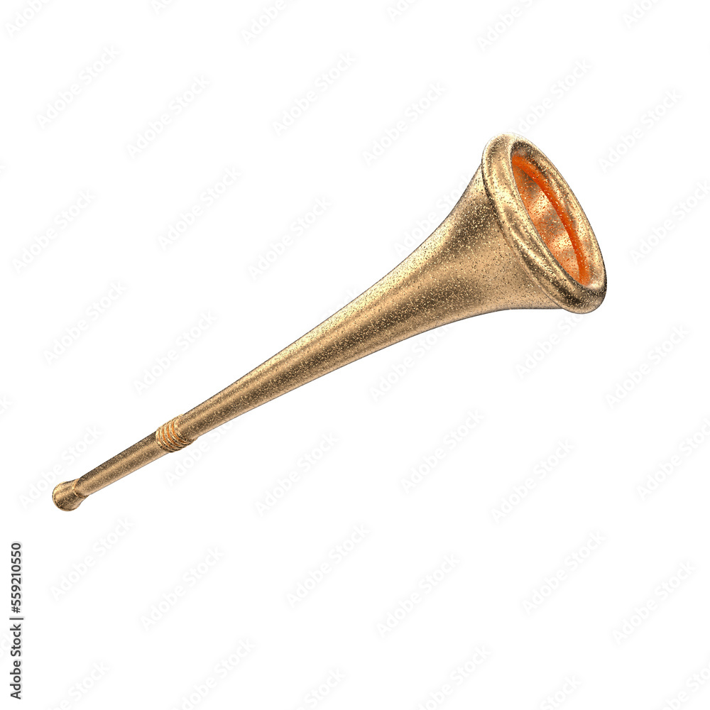 Fotografie trumpet vuvuzela isolated 3d rendering