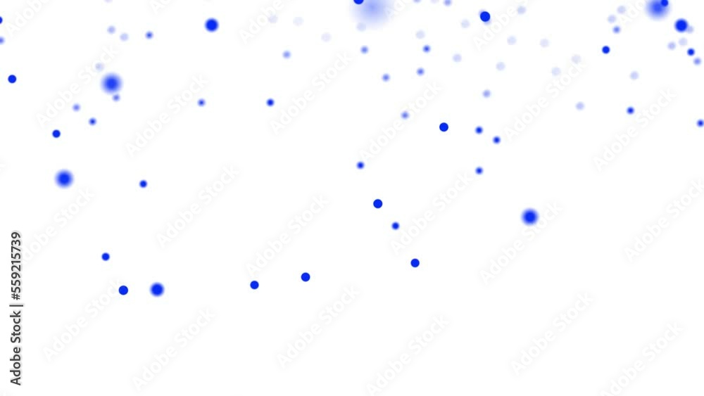 Motion design blue particles move smoothly across the screen. White background. Motion graphics indigo plexus 4k, blue plexus. blue dust. Offset up Motion design blue particles move smoothly across the screen. White background. Motion graphics indigo plexus 4k, blue plexus. blue dust. Offset up