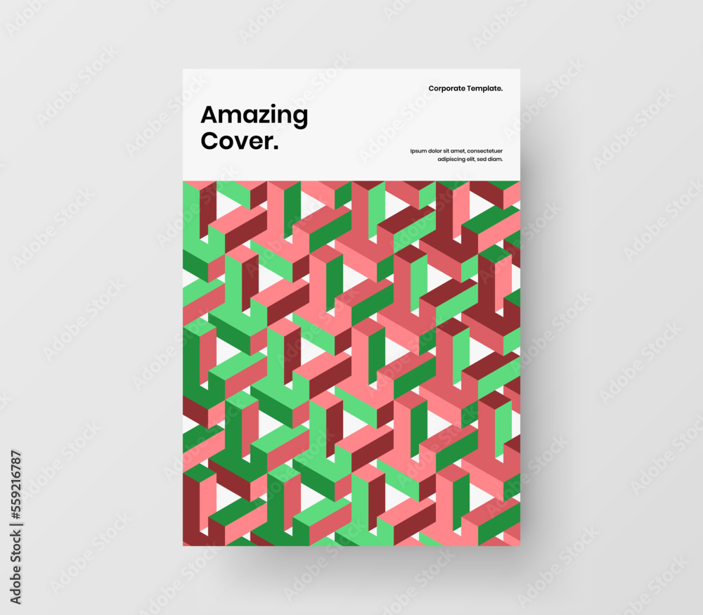 Abstract mosaic shapes front page template. Creative postcard A4 vector design concept. Abstract mosaic shapes front page template. Creative postcard A4 vector design concept.