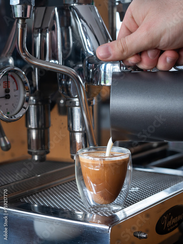Zubereitung von Espresso mit einer Siebträgermaschine