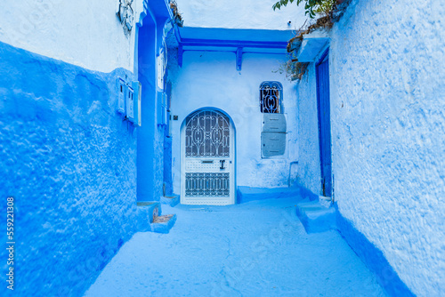 Blue Door in chefchaouen City of morocco © Sam