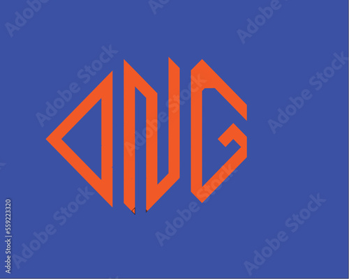 DNG logo with little disported or mumble style 