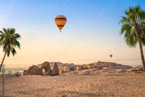 Air balloon in desert