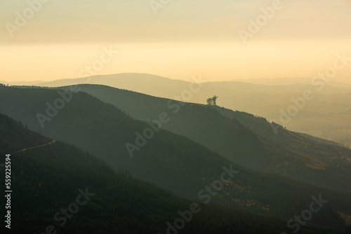 View from the top of Śnieżnik on the Czech Morawa valley / Widok z szczytu Śnieżnika na czeską dolinę Morawy © LukaszB