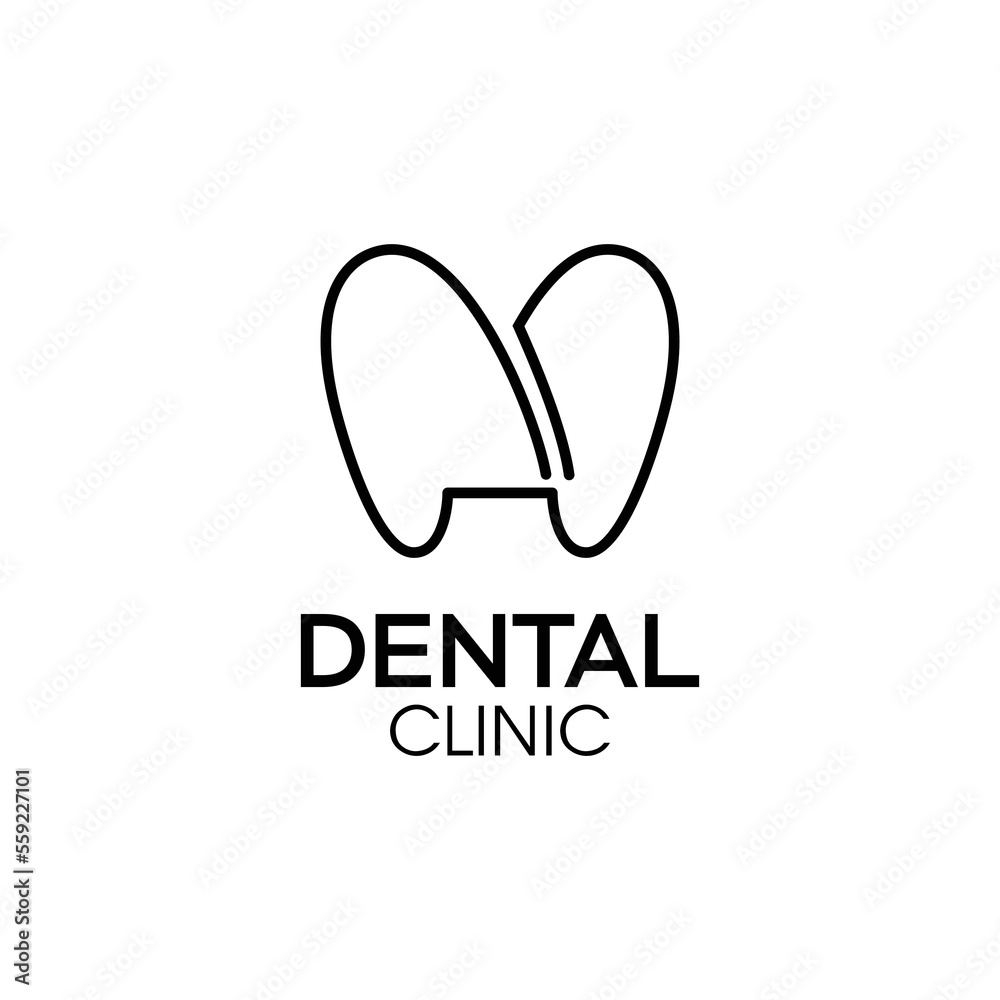 line art dental logo vector line art dental logo vector
