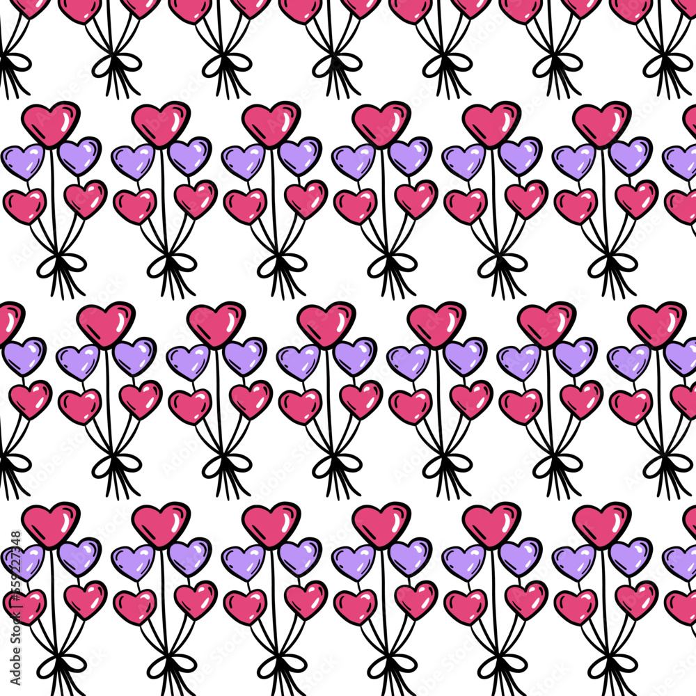 seamless pattern with hearts seamless pattern with hearts