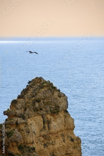 View of the Ponta da Piedade near the city of Lagos in Portugal © Gilles Rivest