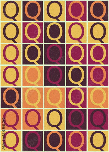 Abstract Geometric Pattern generative computational art illustration