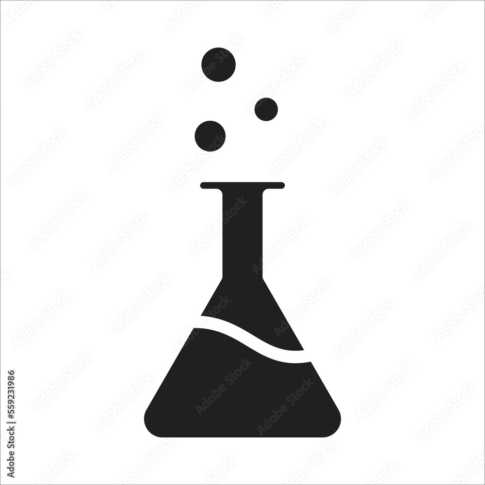 flask lab icon vector design template flask lab icon vector design template