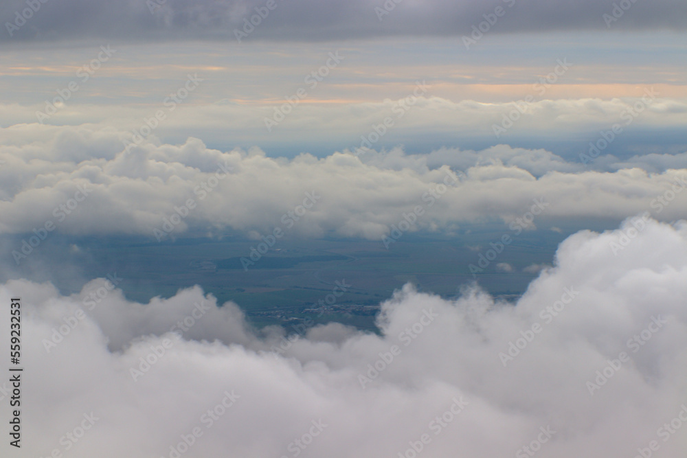 Fototapeta premium clouds from the top of the mountain