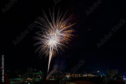 Bright colorful fireworks