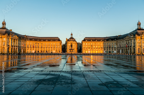 Place de la Bourse in Bordeaux, France 