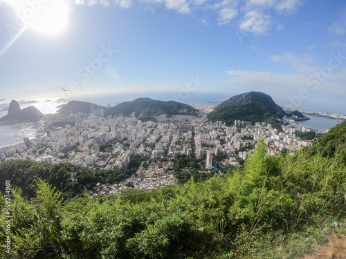 view from the dona marta belvedere in Rio de Janeiro, Brazil. photo