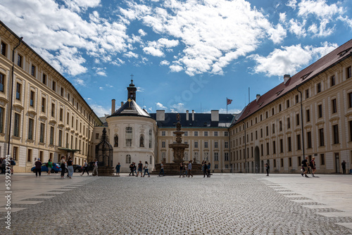 Courtyard of the Czech presidential headquarters.