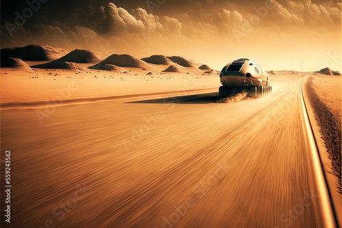 Racing Across the Red Planet's Desert