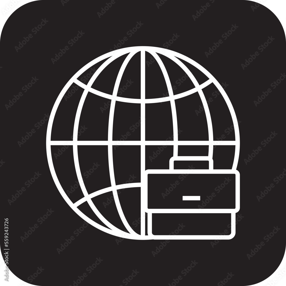 Global Business people icons with black filled line style Global Business people icons with black filled line style