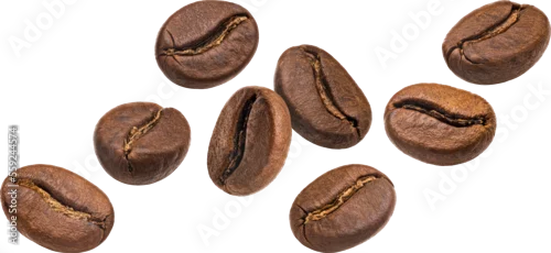 Obraz Falling coffee beans isolated 