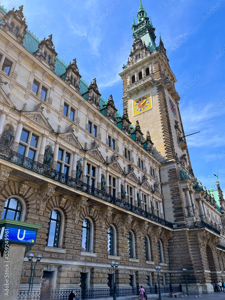 Hamburg City Hall in the city center - travel photography
