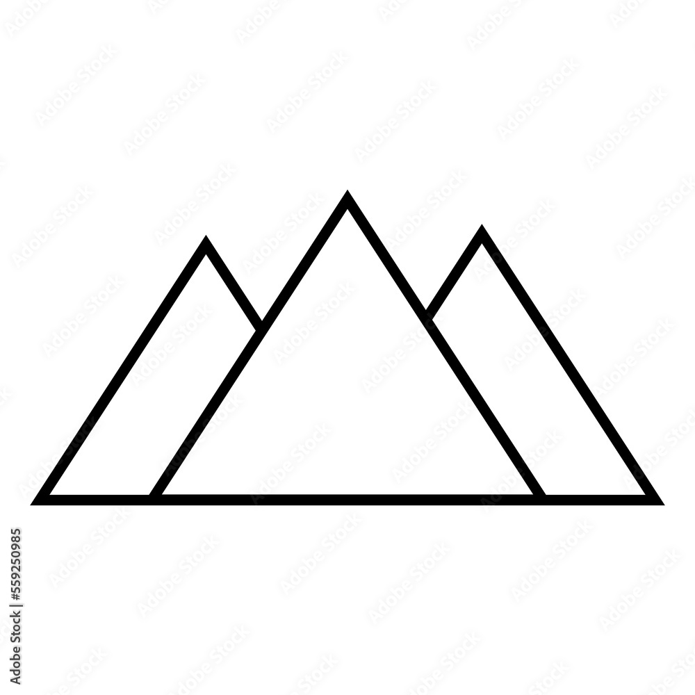 Mountain, rock and vertex icon. Sign isolated on white background. Vector EPS 10 Mountain, rock and vertex icon. Sign isolated on white background. Vector EPS 10