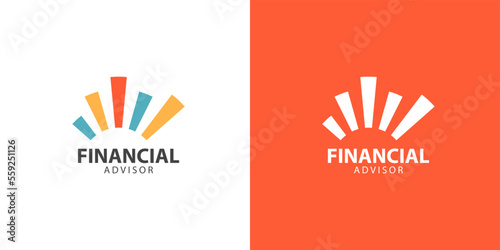 financial advisor consulting company minimalist abstract logo