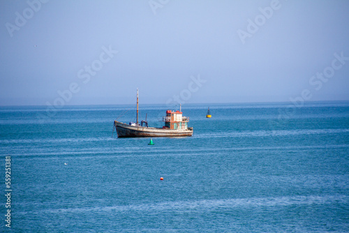 Boat at anchor, Luderitz harbour