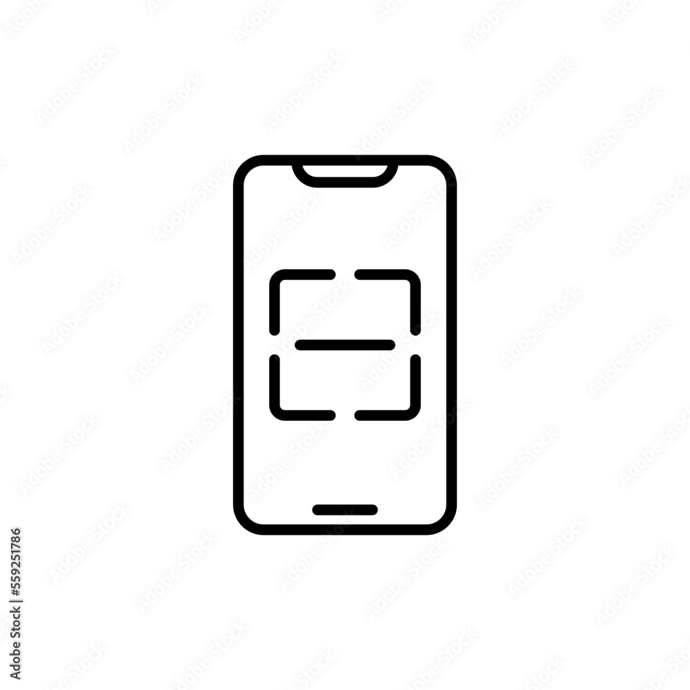 Scan Icons with black outline style Scan Icons with black outline style