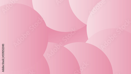 Abstract pink and white gradient background. Pink modern shapes background for banner template. © TitikBak
