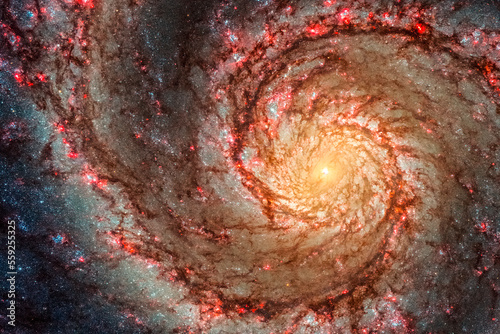 Cosmos, Whirlpool Galaxy, Messier 51a, Hubble space telescope