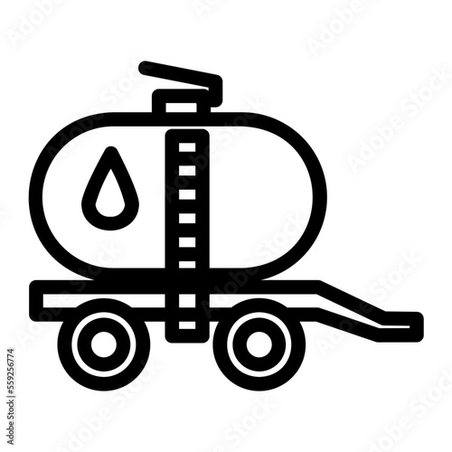water tank trailer icon