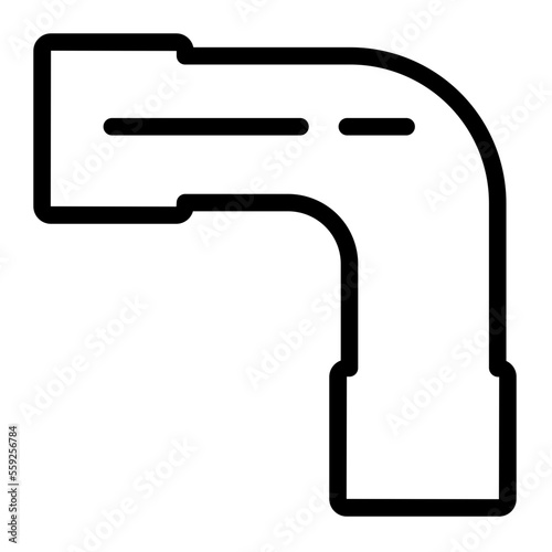elbow pipe icon