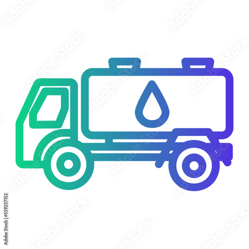 water tank truck icon