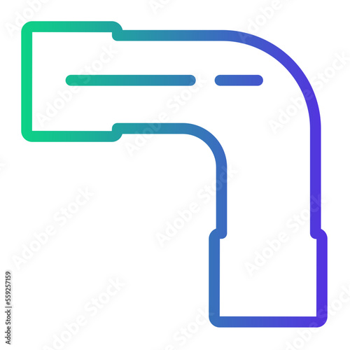 elbow pipe icon