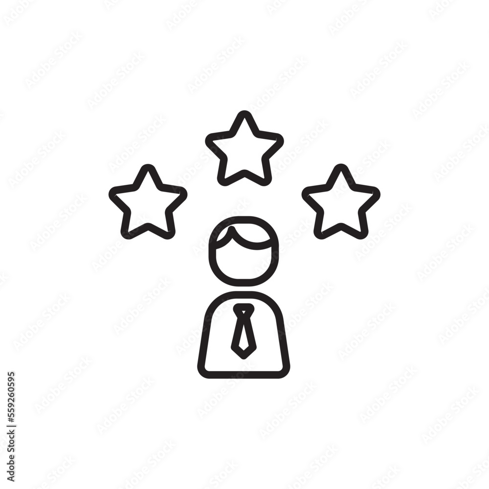 Profesional Business People Icons with black outline style Profesional Business People Icons with black outline style