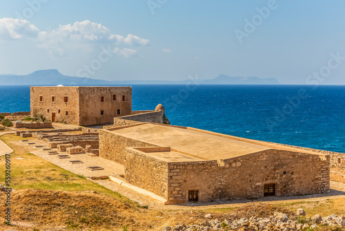 Venetian fortress Fortezza in Rethymno on Crete, Greece photo