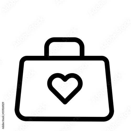 Suitcase, Honeymoon trip icon
