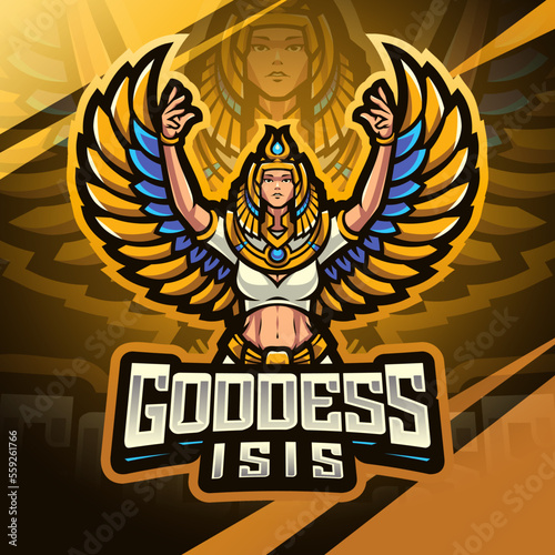 Isis goodess esport mascot logo design