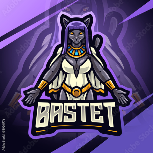 Bastet esport mascot logo design