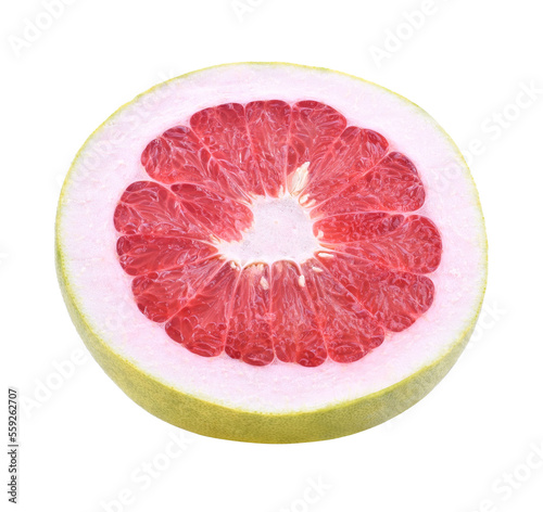 Fresh juicy piece of grapefruit pulp isolated transparent png