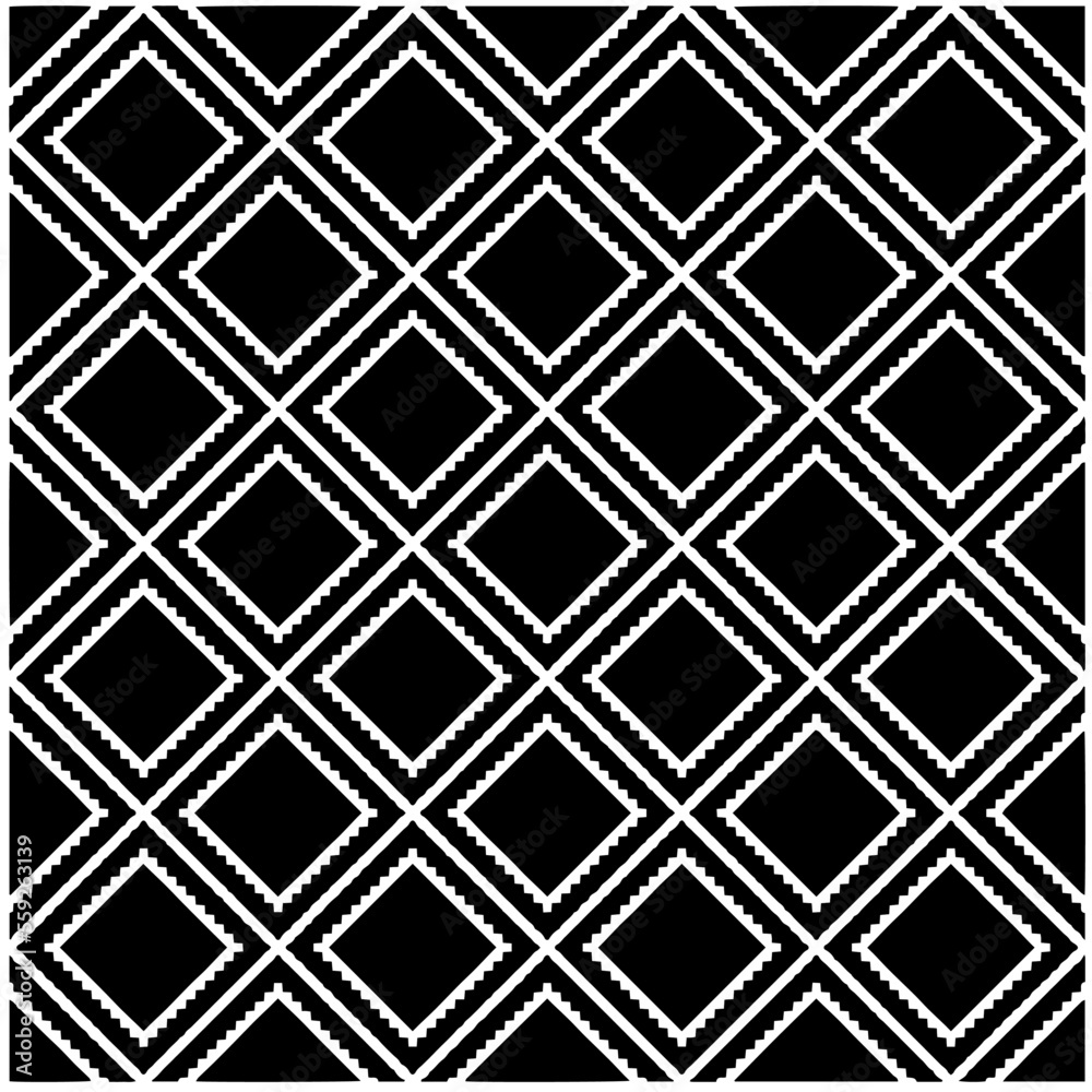 Vector pattern in geometric ornamental style. Black and white color.Seamless pattern. Vector pattern in geometric ornamental style. Black and white color.Seamless pattern.