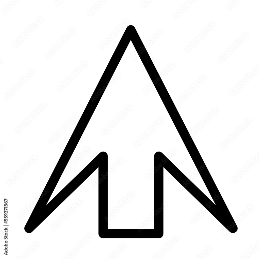 big Arrow up icon