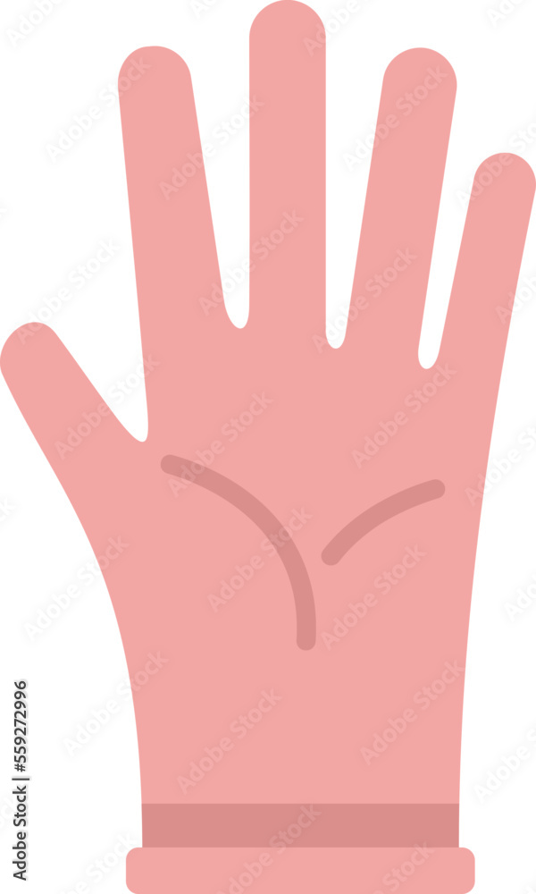 Clean glove icon flat vector. Surgical latex. Virus protective isolated Clean glove icon flat vector. Surgical latex. Virus protective isolated