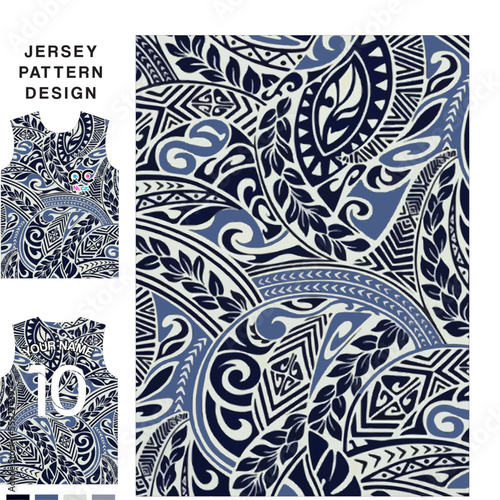 floral batik concept concept vector jersey pattern template for printing or sublimation sports uniforms football volleyball basketball e-sports cycling and fishing Free Vector.	