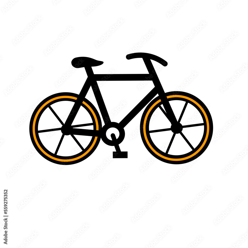 Vector road bicycle icon